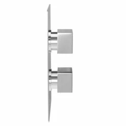 Cubix Polished Chrome Concealed Twin Thermostatic Shower Valve - 1 Outlet -Wholesaledomestic Shop cubix polished chrome concealed twin thermostatic shower valve side 14121.1652443984