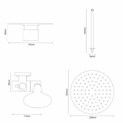 Cubix Polished Chrome Triple Thermostatic Valve Mixer Shower With Round Fixed Head And Clyde Shower Slide Rail Kit - 2 Outlet 12 Cubix Polished Chrome Triple Thermostatic Valve Mixer Shower With Round Fixed Head And Clyde Shower Slide Rail Kit - 2 Outlet -Wholesaledomestic Shop cubix polished chrome triple thermostatic valve mixer shower with round fixed head and clyde shower slide rail kit line top 79395.1652445389