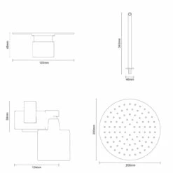 Cubix Polished Chrome Triple Thermostatic Valve Mixer Shower With Round Fixed Head And Severn Shower Slide Rail Kit - 2 Outlet -Wholesaledomestic Shop cubix polished chrome triple thermostatic valve mixer shower with round fixed head and severn shower slide rail kit line top 41347.1652445386
