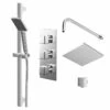 Cubix Polished Chrome Triple Thermostatic Valve Mixer Shower With Square Fixed Head And Severn Shower Slide Rail Kit - 2 Outlet 2 Cubix Polished Chrome Triple Thermostatic Valve Mixer Shower With Square Fixed Head And Severn Shower Slide Rail Kit - 2 Outlet -Wholesaledomestic Shop cubix polished chrome triple thermostatic valve mixer shower with square fixed head and severn shower slide rail kit right 77246.1652445382