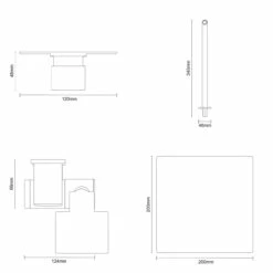 Cubix Polished Chrome Triple Thermostatic Valve Mixer Shower With Square Fixed Head And Thames Shower Slide Rail Kit - 2 Outlet 12 Cubix Polished Chrome Triple Thermostatic Valve Mixer Shower With Square Fixed Head And Thames Shower Slide Rail Kit - 2 Outlet -Wholesaledomestic Shop cubix polished chrome triple thermostatic valve mixer shower with square fixed head and thames shower slide rail kit line top 35854.1652445383