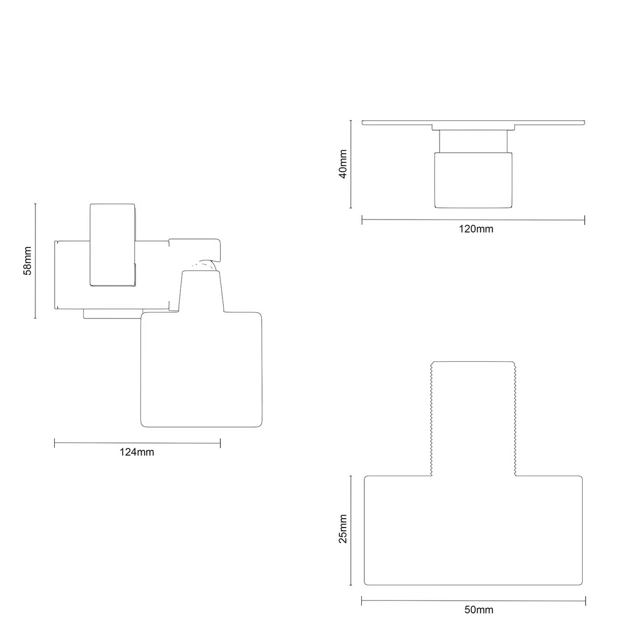 Cubix Polished Chrome Twin Thermostatic Valve Mixer Shower With Severn Slide Rail Kit And Square Shower Elbow - 1 Outlet 7 Cubix Polished Chrome Twin Thermostatic Valve Mixer Shower With Severn Slide Rail Kit And Square Shower Elbow - 1 Outlet - Image 5