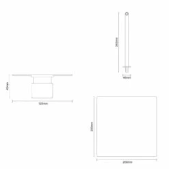 Cubix Polished Chrome Twin Thermostatic Valve Mixer Shower With Square Shower Head And Wall Arm - 1 Outlet 12 Cubix Polished Chrome Twin Thermostatic Valve Mixer Shower With Square Shower Head And Wall Arm - 1 Outlet -Wholesaledomestic Shop cubix polished chrome twin thermostatic valve mixer shower with square shower head and wall arm line top 86546.1652445402