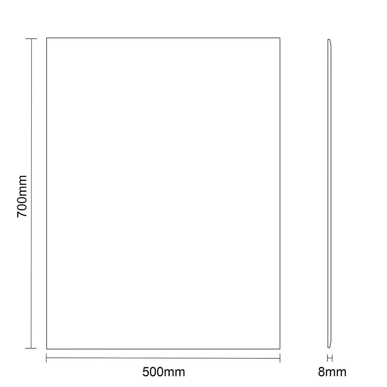 Fairmont 500mm X 700mm Beveled Edge Mirror 6 Fairmont 500mm X 700mm Beveled Edge Mirror - Image 4