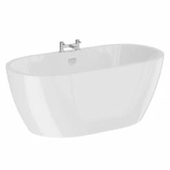 Florence White 1550mm X 745mm Double Ended Freestanding Bath 10 Florence White 1550mm X 745mm Double Ended Freestanding Bath -Wholesaledomestic Shop florence white 1550mm x 745mm double ended freestanding bath left 91753.1652444026