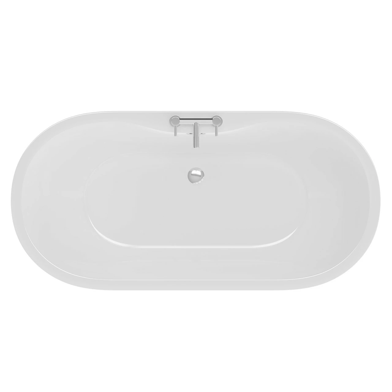 Florence White 1650mm X 750mm Double Ended Freestanding Bath 7 Florence White 1650mm X 750mm Double Ended Freestanding Bath - Image 5