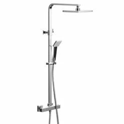 Gamma Thermostatic Rigid Riser And Handset Shower System 10 Gamma Thermostatic Rigid Riser And Handset Shower System -Wholesaledomestic Shop gamma thermostatic rigid riser and handset shower system left 23980.1676394043