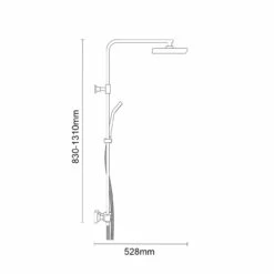 Gamma Thermostatic Rigid Riser And Handset Shower System 13 Gamma Thermostatic Rigid Riser And Handset Shower System -Wholesaledomestic Shop gamma thermostatic rigid riser and handset shower system line side 58798.1676394043