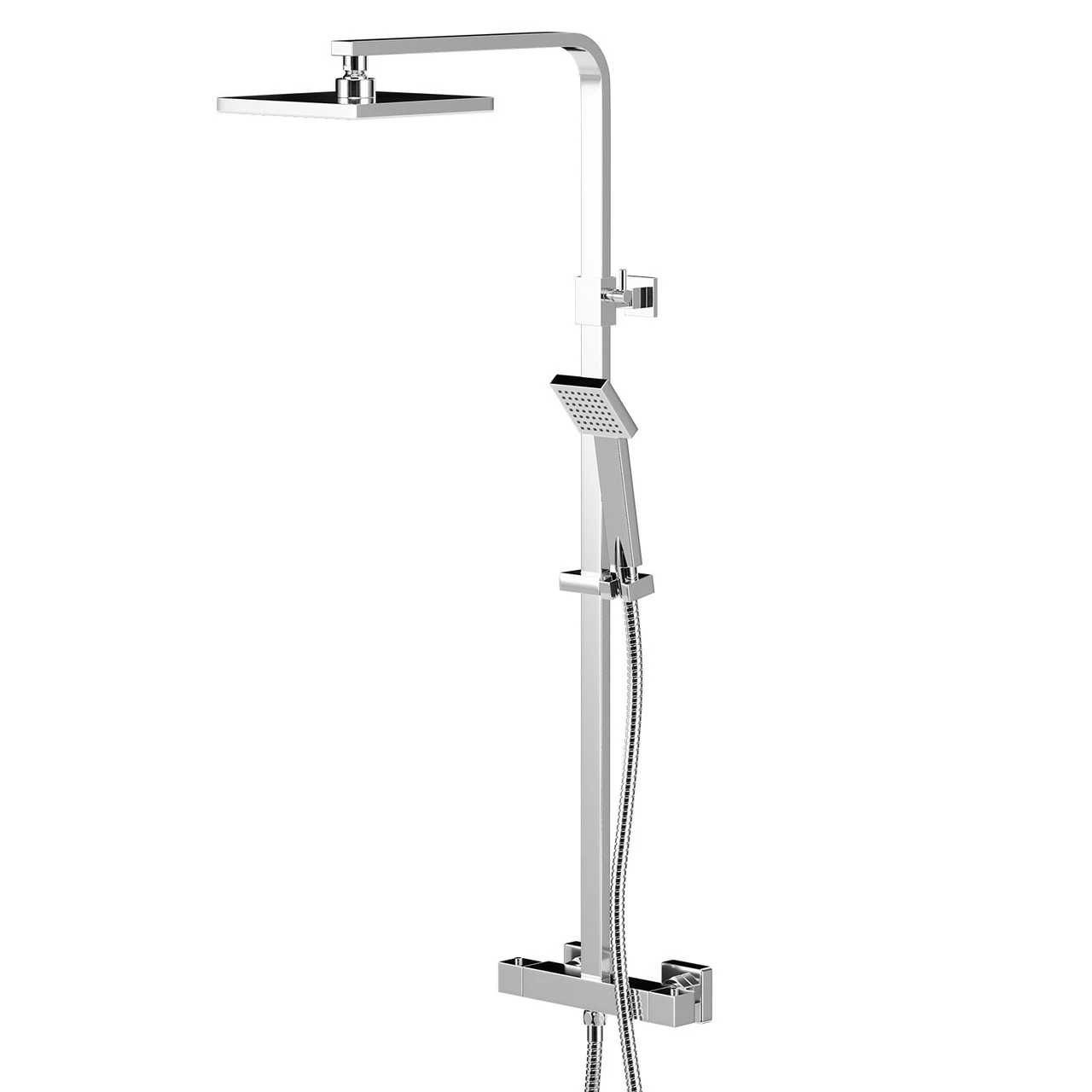 Gamma Thermostatic Rigid Riser And Handset Shower System 3 Gamma Thermostatic Rigid Riser And Handset Shower System