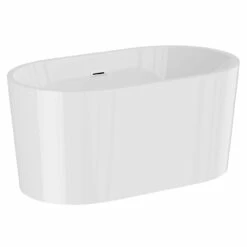 Genoa Gloss White 1690mm X 800mm Double Ended Freestanding Bath With Waste -Wholesaledomestic Shop genoa gloss white 1690mm x 800mm double ended freestanding bath with waste left 61412.1652444960