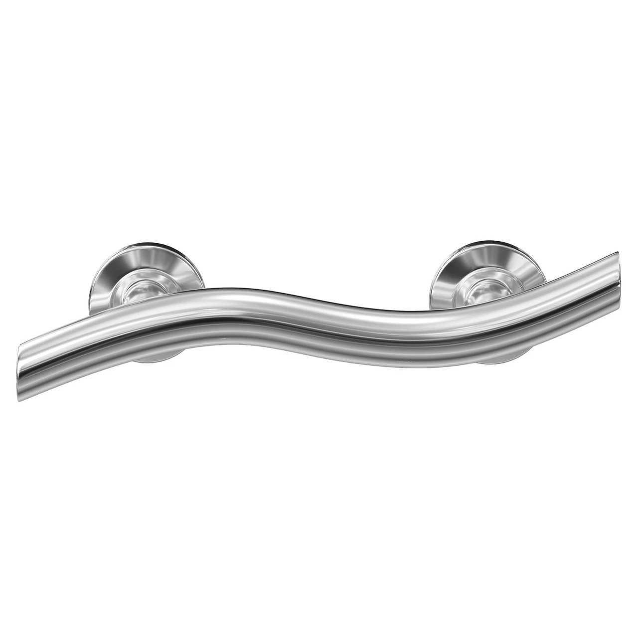 Grabex Polished Stainless Steel 12" Contemporary Curved Grab Rail 4 Grabex Polished Stainless Steel 12" Contemporary Curved Grab Rail - Image 2