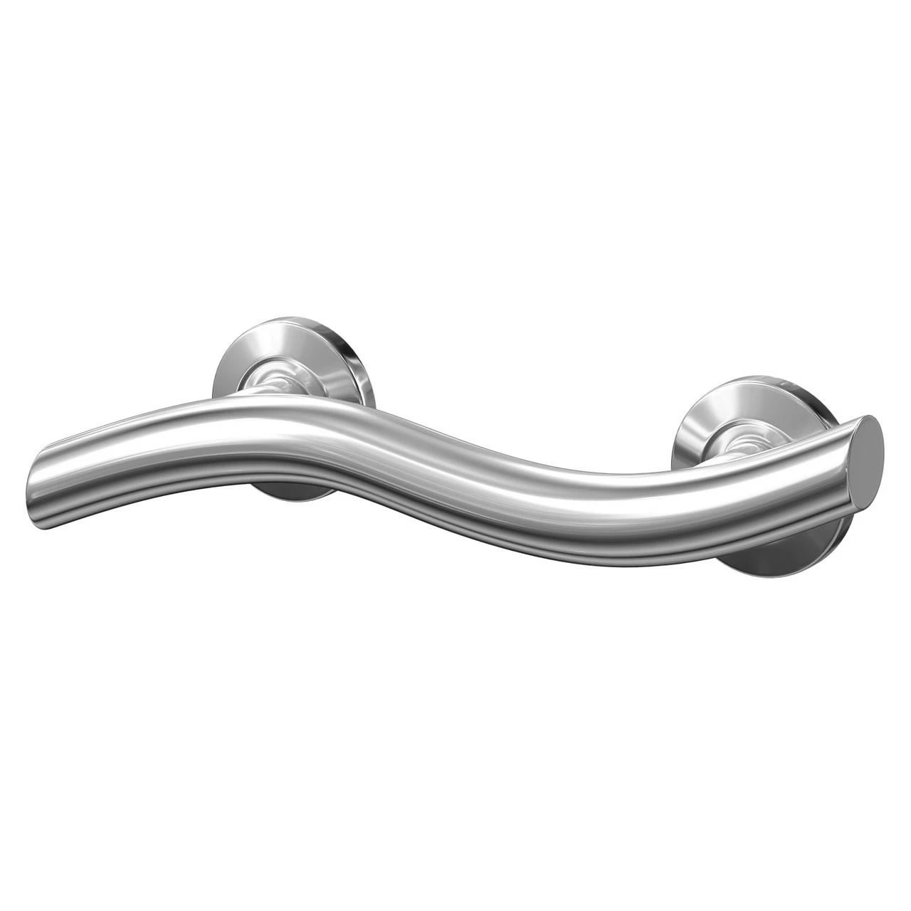 Grabex Polished Stainless Steel 12" Contemporary Curved Grab Rail 3 Grabex Polished Stainless Steel 12" Contemporary Curved Grab Rail