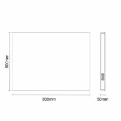 Hera 800mm X 600mm Bluetooth Mirror -Wholesaledomestic Shop hera 800mm x 600mm bluetooth mirror line side 53498.1652444299