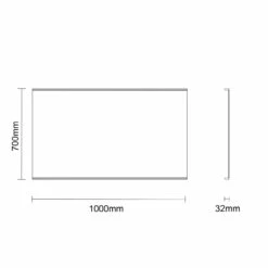 Hermes 1000mm X 700mm Illuminated LED Mirror 9 Hermes 1000mm X 700mm Illuminated LED Mirror -Wholesaledomestic Shop hermes 1000mm x 700mm illuminated led mirror line drawing 33036.1652443958