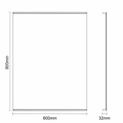 Hermes 600mm X 800mm Illuminated LED Mirror 9 Hermes 600mm X 800mm Illuminated LED Mirror -Wholesaledomestic Shop hermes 600mm x 800mm illuminated led mirror line drawing 68592.1652443958