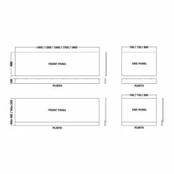Hudson Reed Classic White 1800mm Front Bath Panel With Plinth - BPR107 10 Hudson Reed Classic White 1800mm Front Bath Panel With Plinth - BPR107 -Wholesaledomestic Shop hudson reed classic white 1800mm front bath panel with plinth bpr107 three 48769.1652443028
