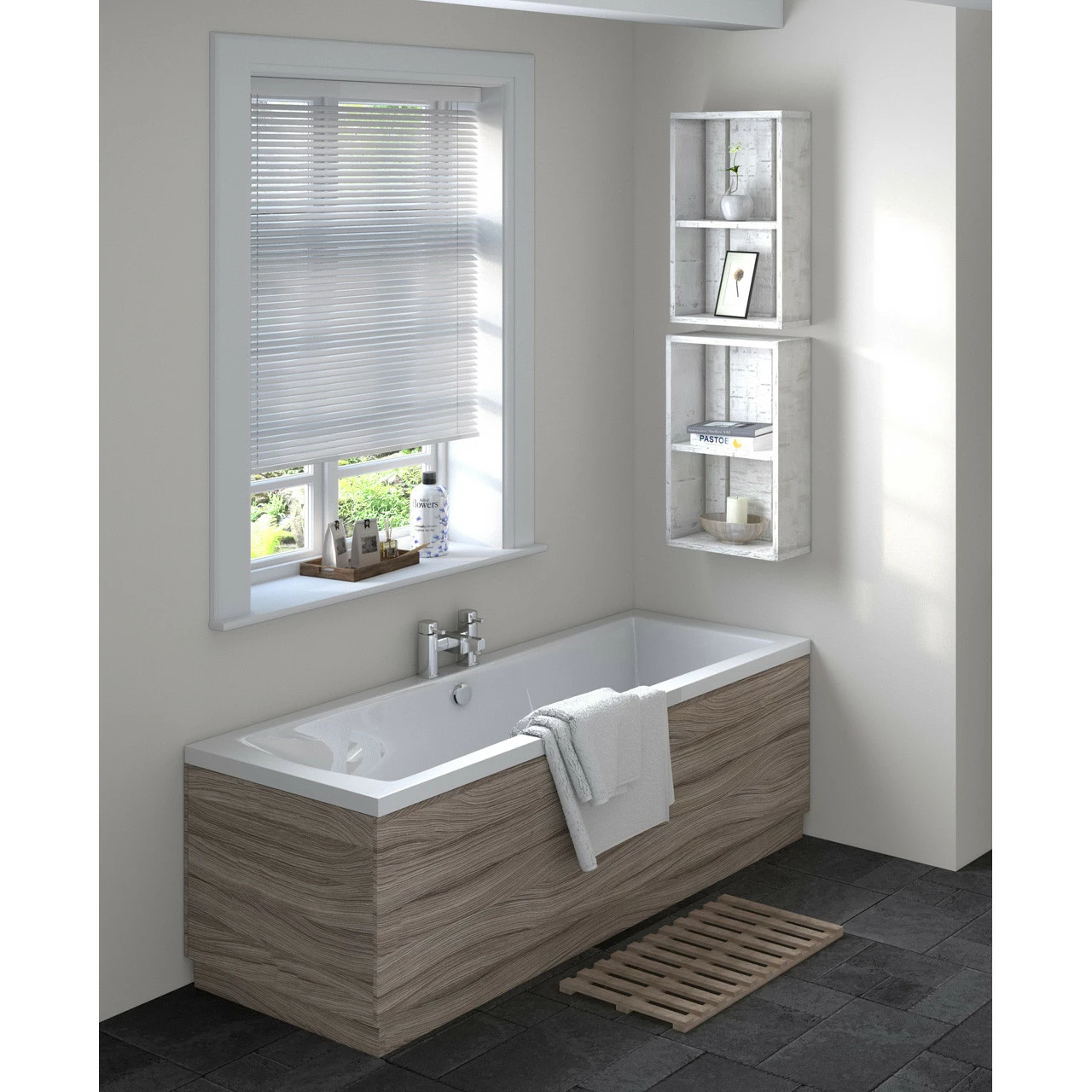 Hudson Reed Driftwood 700mm End Bath Panel With Plinth - OFF270 6 Hudson Reed Driftwood 700mm End Bath Panel With Plinth - OFF270 - Image 4