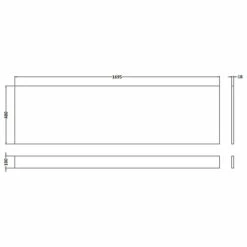Hudson Reed Gloss Grey 1700mm Bath Front Panel With Plinth - OFF977 -Wholesaledomestic Shop hudson reed gloss grey 1700mm bath front panel with plinth off977 three 79650.1652443643