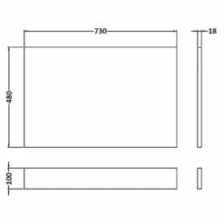 Hudson Reed Gloss Grey 750mm Bath End Panel With Plinth - OFF971 11 Hudson Reed Gloss Grey 750mm Bath End Panel With Plinth - OFF971 -Wholesaledomestic Shop hudson reed gloss grey 750mm bath end panel with plinth off971 four 66917.1652443641