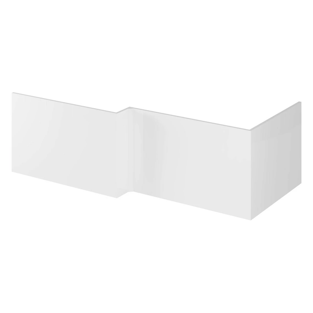 Hudson Reed Gloss White 1700mm Square Shower Bath Front Panel - OFF173 3 Hudson Reed Gloss White 1700mm Square Shower Bath Front Panel - OFF173