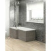 Hudson Reed Brown Grey Avola Square Shower End Bath Panel 680mm - OFF579