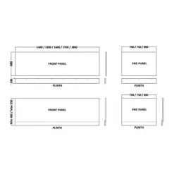 Hudson Reed Hacienda Black 700mm End Bath Panel With Plinth - OFF670 11 Hudson Reed Hacienda Black 700mm End Bath Panel With Plinth - OFF670 -Wholesaledomestic Shop hudson reed hacienda black 700mm end bath panel with plinth off670 five 34841.1652443629