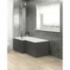Hudson Reed Hacienda Black Square Shower Bath Side Panel 1700mm - OFF673 1 Hudson Reed Hacienda Black Square Shower Bath Side Panel 1700mm - OFF673 -Wholesaledomestic Shop hudson reed hacienda black square shower bath side panel 1700mm 27015.1652443630