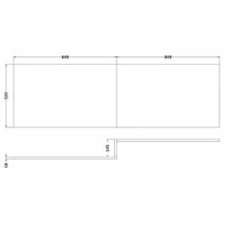 Hudson Reed Natural Oak 1700mm Square Shower Bath Front Panel - OFF373 9 Hudson Reed Natural Oak 1700mm Square Shower Bath Front Panel - OFF373 -Wholesaledomestic Shop hudson reed natural oak 1700mm square shower bath front panel off373 four 15802.1652443605