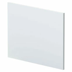 Hudson Reed Urban Satin White 700mm Square Shower Bath End Panel - MOF179
