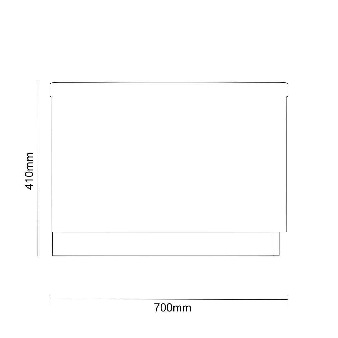 Kaldewei Eurowa 1700mm X 700mm Straight Single Ended Steel Bath - Image 6