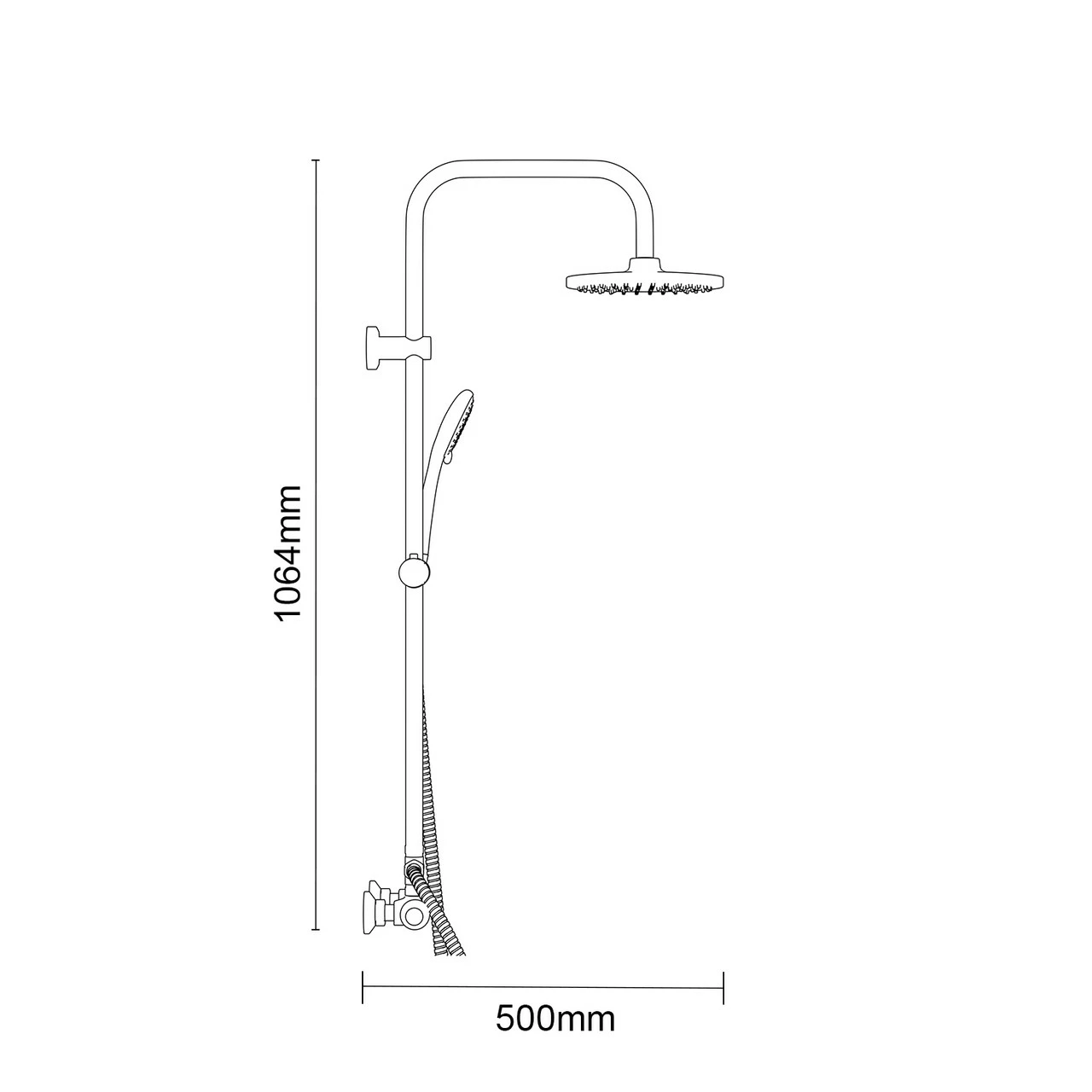 Kappa Thermostatic Rigid Riser And Handset Shower System 8 Kappa Thermostatic Rigid Riser And Handset Shower System - Image 6