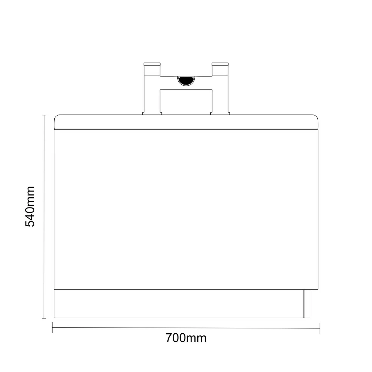 Keyhole 1700mm X 700mm 6 Jet Chrome Flat Jet Single Ended Whirlpool Shower Bath 8 Keyhole 1700mm X 700mm 6 Jet Chrome Flat Jet Single Ended Whirlpool Shower Bath - Image 6