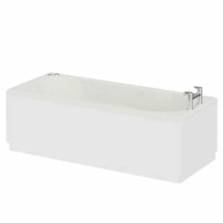 Keyhole 1700mm X 700mm 6 Jet Chrome V-Tec Single Ended Whirlpool Shower Bath -Wholesaledomestic Shop keyhole 1700mm x 700mm 6 jet chrome v tec single ended whirlpool shower bath right 60869.1691438805