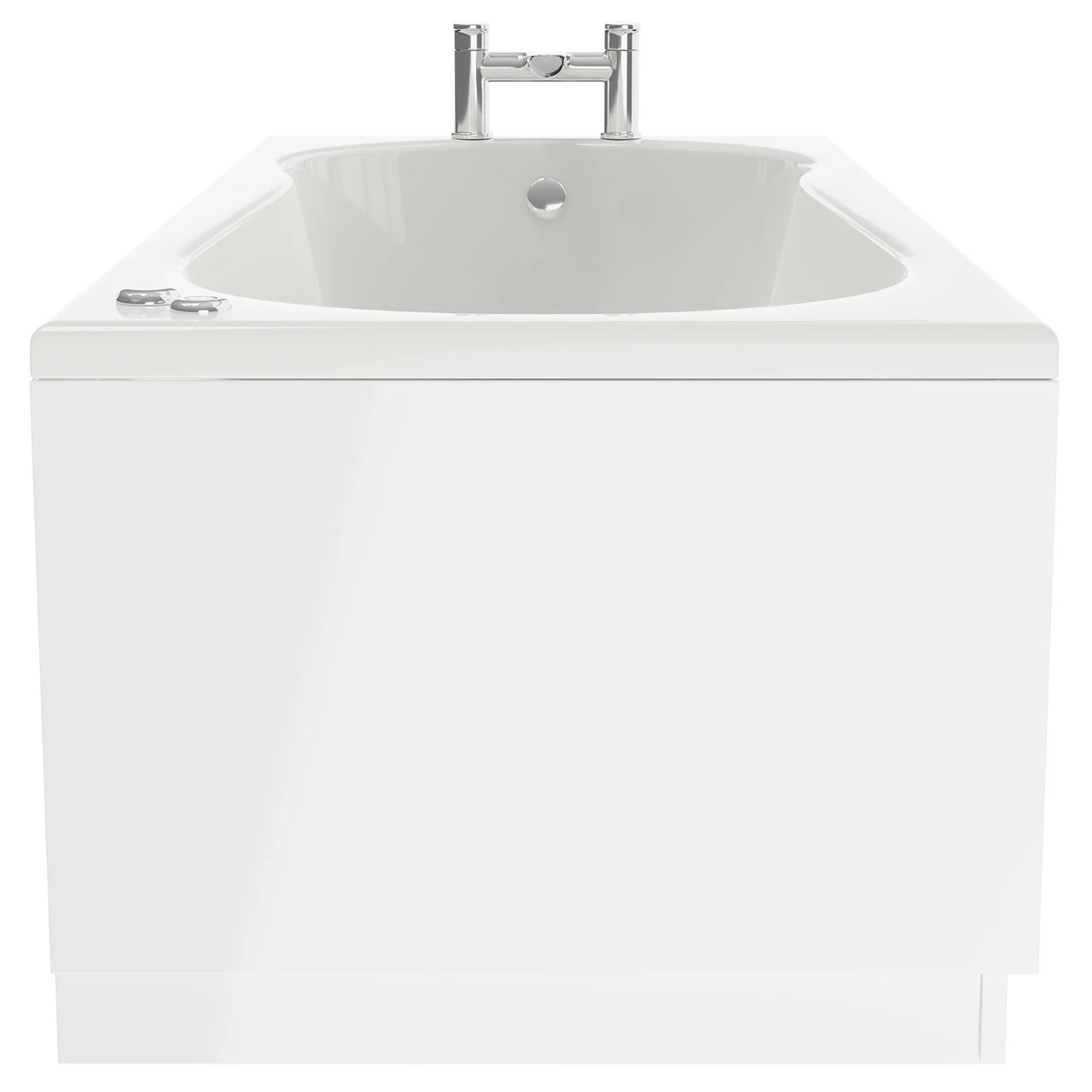 Keyhole 1700mm X 700mm 6 Jet Chrome V-Tec Single Ended Whirlpool Shower Bath - Image 5