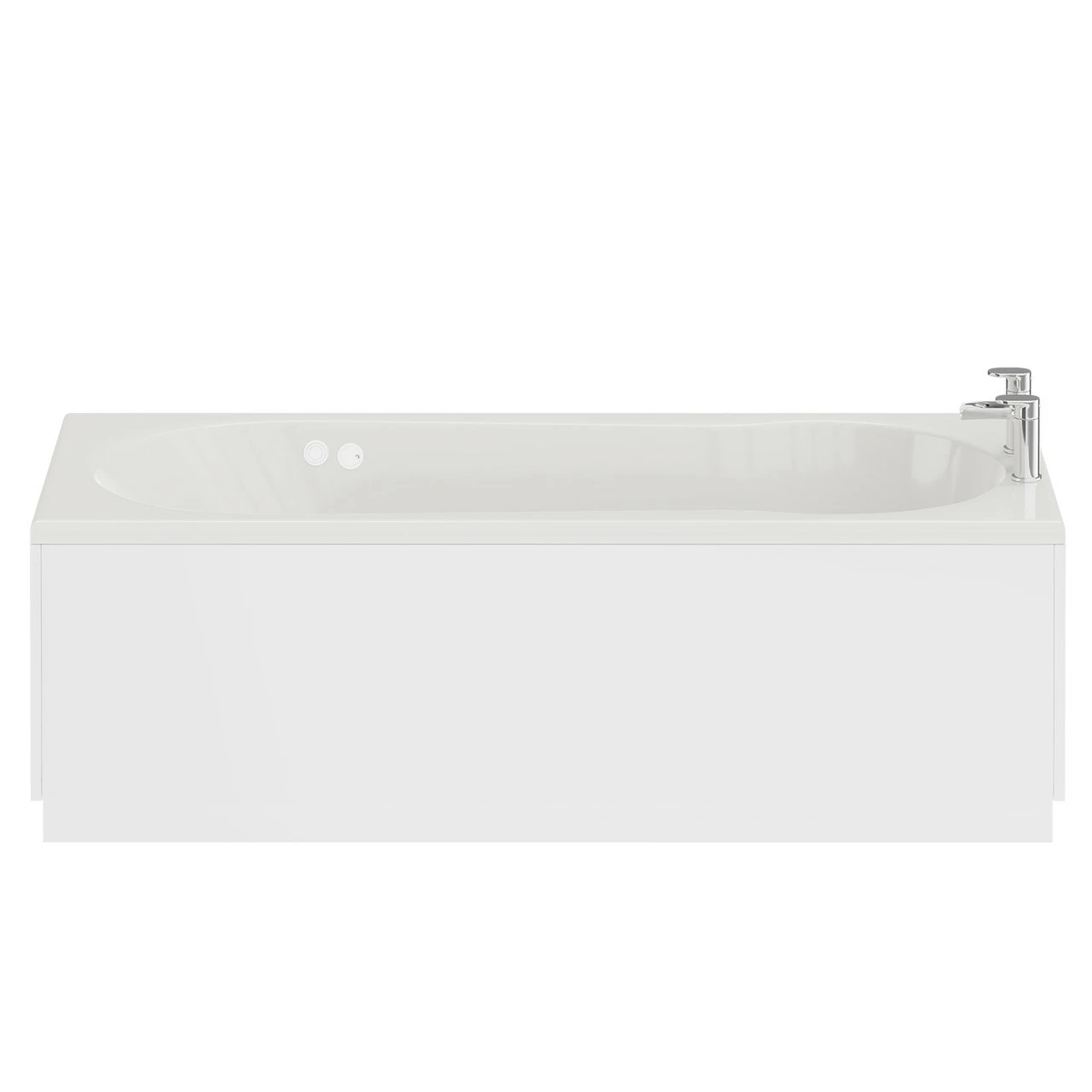 Keyhole 1700mm X 800mm 12 Jet Chrome Flat Jet Single Ended Whirlpool Shower Bath 6 Keyhole 1700mm X 800mm 12 Jet Chrome Flat Jet Single Ended Whirlpool Shower Bath - Image 4