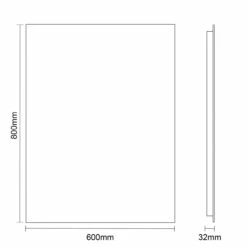 Kratos 600mm X 800mm Illuminated LED Mirror With Demister 9 Kratos 600mm X 800mm Illuminated LED Mirror With Demister -Wholesaledomestic Shop kratos 600mm x 800mm illuminated led mirror with demister line side 00301.1652444449