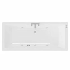 Legend 1500mm X 700mm Left Hand 6 Jet Chrome V-Tec Single Ended Whirlpool Bath