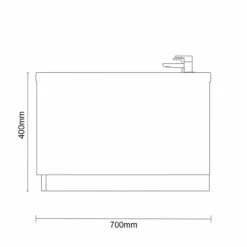 Legend 1700mm X 700mm Left Hand 6 Jet Chrome V-Tec Single Ended Whirlpool Bath -Wholesaledomestic Shop legend 1700mm x 700mm left hand 6 jet chrome v tec single ended whirlpool bath line side 22688.1691438813
