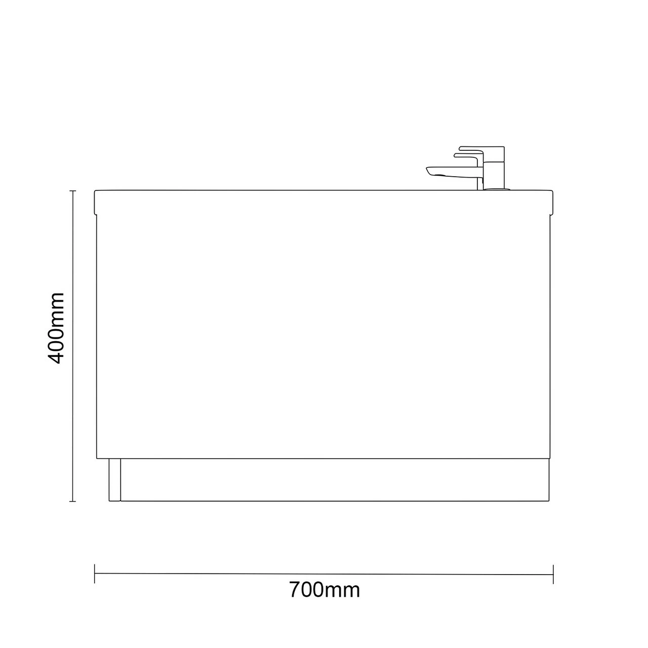 Legend 1700mm X 700mm Left Hand 6 Jet Chrome V-Tec Single Ended Whirlpool Bath - Image 6
