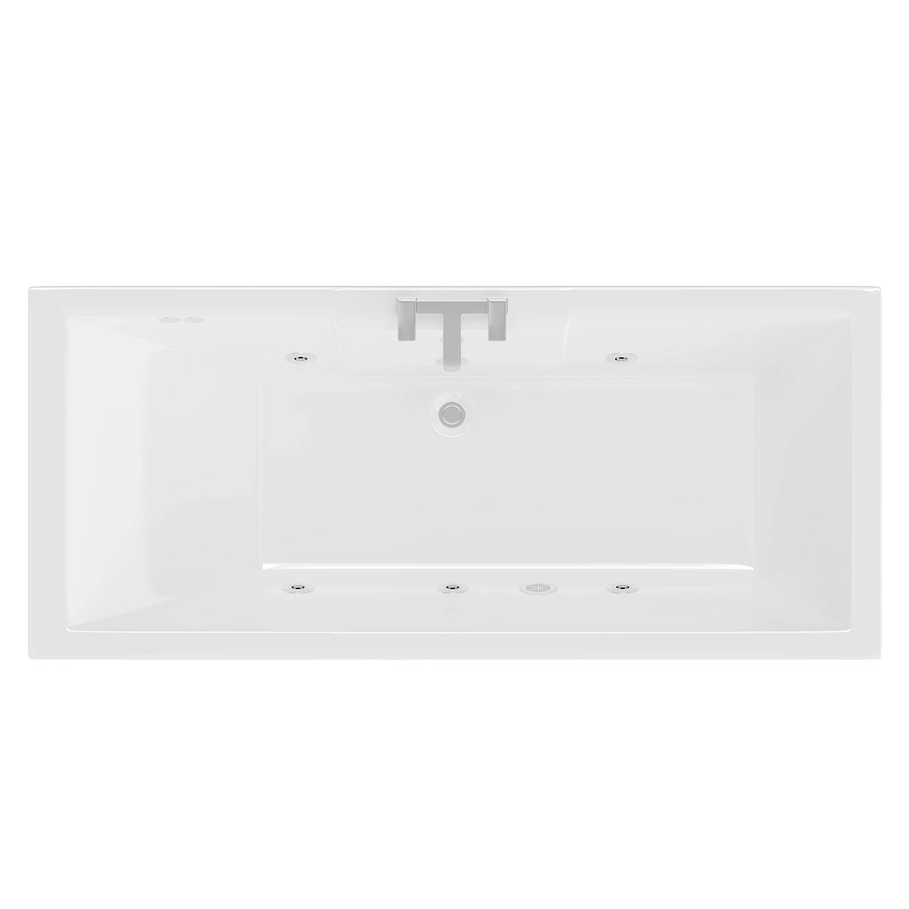 Legend 1700mm X 700mm Right Hand 6 Jet Chrome Flat Jet Single Ended Whirlpool Bath