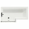 Loire 1500mm Left Hand L Shaped Shower Bath With Matt Black Bath Screen And White Acrylic Front Bath Panel 1 Loire 1500mm Left Hand L Shaped Shower Bath With Matt Black Bath Screen And White Acrylic Front Bath Panel -Wholesaledomestic Shop loire 1500mm left hand l shaped shower bath with matt black bath screen and white acrylic front bath panel top 21000.1691438778