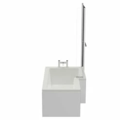 Loire 1500mm Right Hand L Shaped Shower Bath With Towel Rail Bath Screen And Front Bath Panel 12 Loire 1500mm Right Hand L Shaped Shower Bath With Towel Rail Bath Screen And Front Bath Panel -Wholesaledomestic Shop loire 1500mm right hand l shaped shower bath with towel rail bath screen and front bath panel side 67257.1691438778