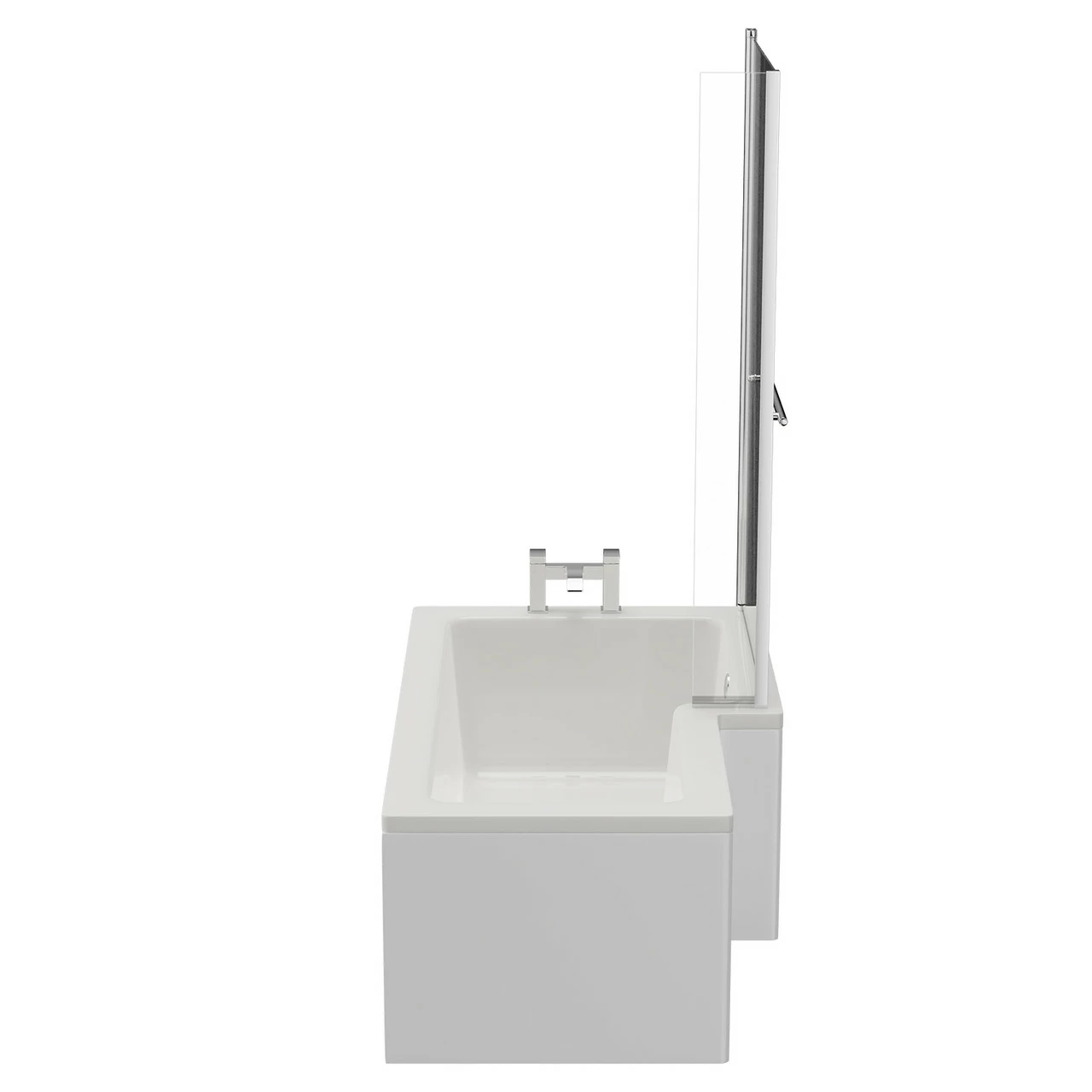 Loire 1500mm Right Hand L Shaped Shower Bath With Towel Rail Bath Screen And Front Bath Panel 7 Loire 1500mm Right Hand L Shaped Shower Bath With Towel Rail Bath Screen And Front Bath Panel - Image 5