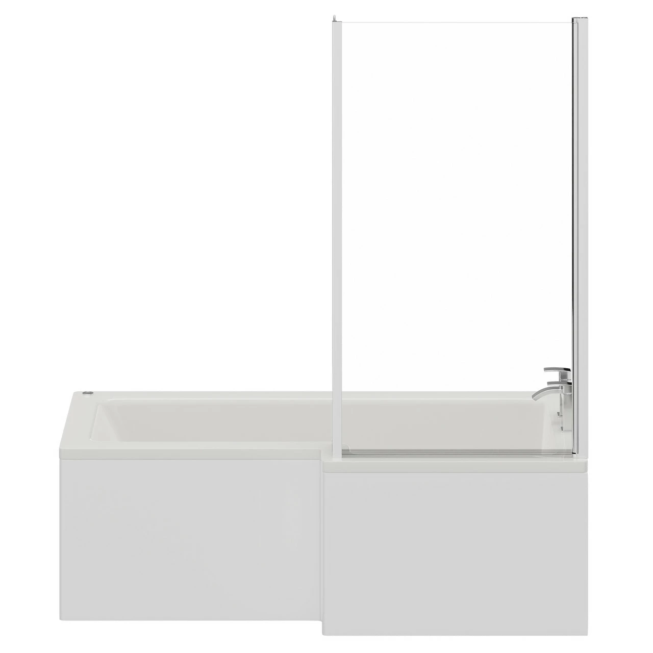 Loire 1700mm 12 Jet Easifit Right Hand L Shaped Spa Shower Bath With Bath Screen And Front Bath Panel 6 Loire 1700mm 12 Jet Easifit Right Hand L Shaped Spa Shower Bath With Bath Screen And Front Bath Panel - Image 4