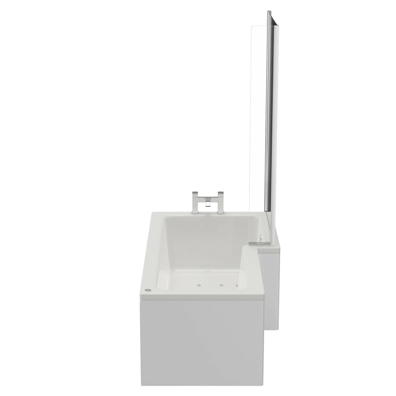 Loire 1700mm 12 Jet Easifit Right Hand L Shaped Spa Shower Bath With Bath Screen And Front Bath Panel 7 Loire 1700mm 12 Jet Easifit Right Hand L Shaped Spa Shower Bath With Bath Screen And Front Bath Panel - Image 5