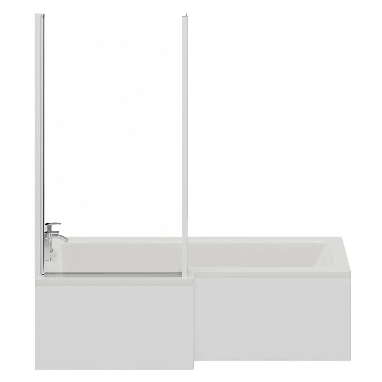 Loire 1700mm Left Hand L Shaped Shower Bath With Bath Screen And Front Bath Panel 6 Loire 1700mm Left Hand L Shaped Shower Bath With Bath Screen And Front Bath Panel - Image 4