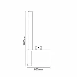 Loire 1700mm Left Hand L Shaped Shower Bath With Bath Screen And Nero Oak Front And End Bath Panel 13 Loire 1700mm Left Hand L Shaped Shower Bath With Bath Screen And Nero Oak Front And End Bath Panel -Wholesaledomestic Shop loire 1700mm left hand l shaped shower bath with bath screen and nero oak front and end bath panel line side 35132.1675095455