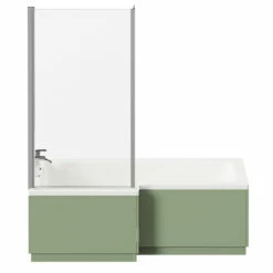 Loire 1700mm Left Hand L Shaped Shower Bath With Polished Chrome Bath Screen And Olive Green Front And End Bath Panels 11 Loire 1700mm Left Hand L Shaped Shower Bath With Polished Chrome Bath Screen And Olive Green Front And End Bath Panels -Wholesaledomestic Shop loire 1700mm left hand l shaped shower bath with polished chrome bath screen and olive green front and end bath panels front 76240.1691438788