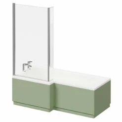Loire 1700mm Left Hand L Shaped Shower Bath With Polished Chrome Bath Screen And Olive Green Front And End Bath Panels 9 Loire 1700mm Left Hand L Shaped Shower Bath With Polished Chrome Bath Screen And Olive Green Front And End Bath Panels -Wholesaledomestic Shop loire 1700mm left hand l shaped shower bath with polished chrome bath screen and olive green front and end bath panels right 57374.1691438788