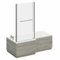 Loire 1700mm Left Hand L Shaped Shower Bath With Towel Rail Bath Screen And Molina Ash Front And End Bath Panel 10 Loire 1700mm Left Hand L Shaped Shower Bath With Towel Rail Bath Screen And Molina Ash Front And End Bath Panel -Wholesaledomestic Shop loire 1700mm left hand l shaped shower bath with towel rail bath screen and molina ash front and end bath panel left 10764.1667579149